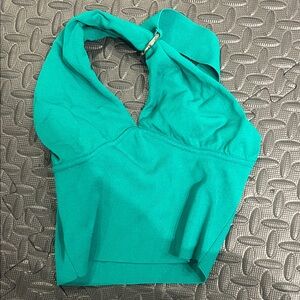 Green Zara asymmetric  Top